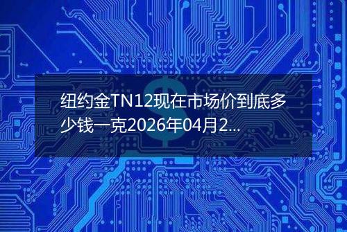 纽约金TN12现在市场价到底多少钱一克2026年04月24日